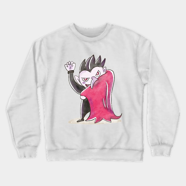 Halloween Vampire Crewneck Sweatshirt by Dmitriy